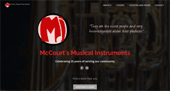 Desktop Screenshot of mccourtsmusic.com