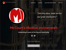 Tablet Screenshot of mccourtsmusic.com